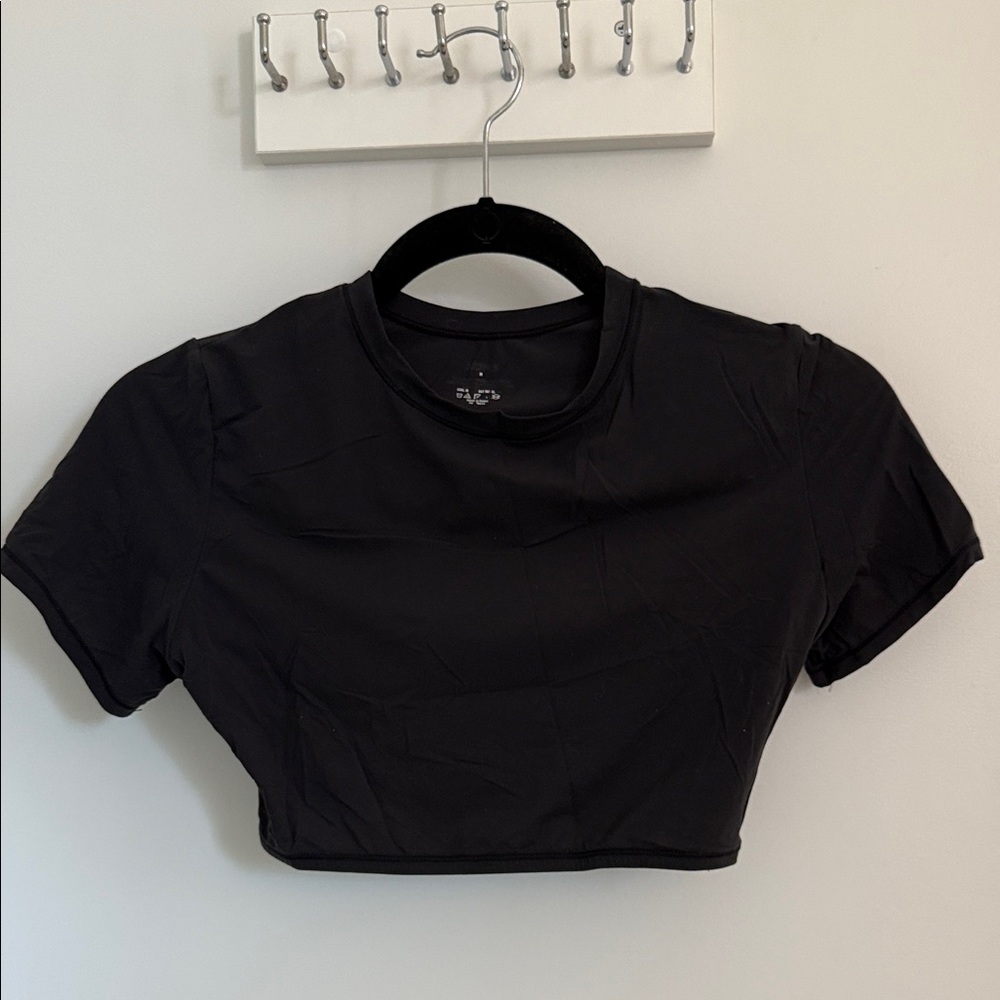 SKIMS Classic Black Crop Top